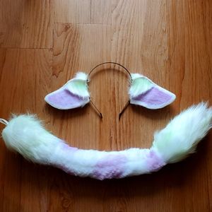 Lime green and purple cow set